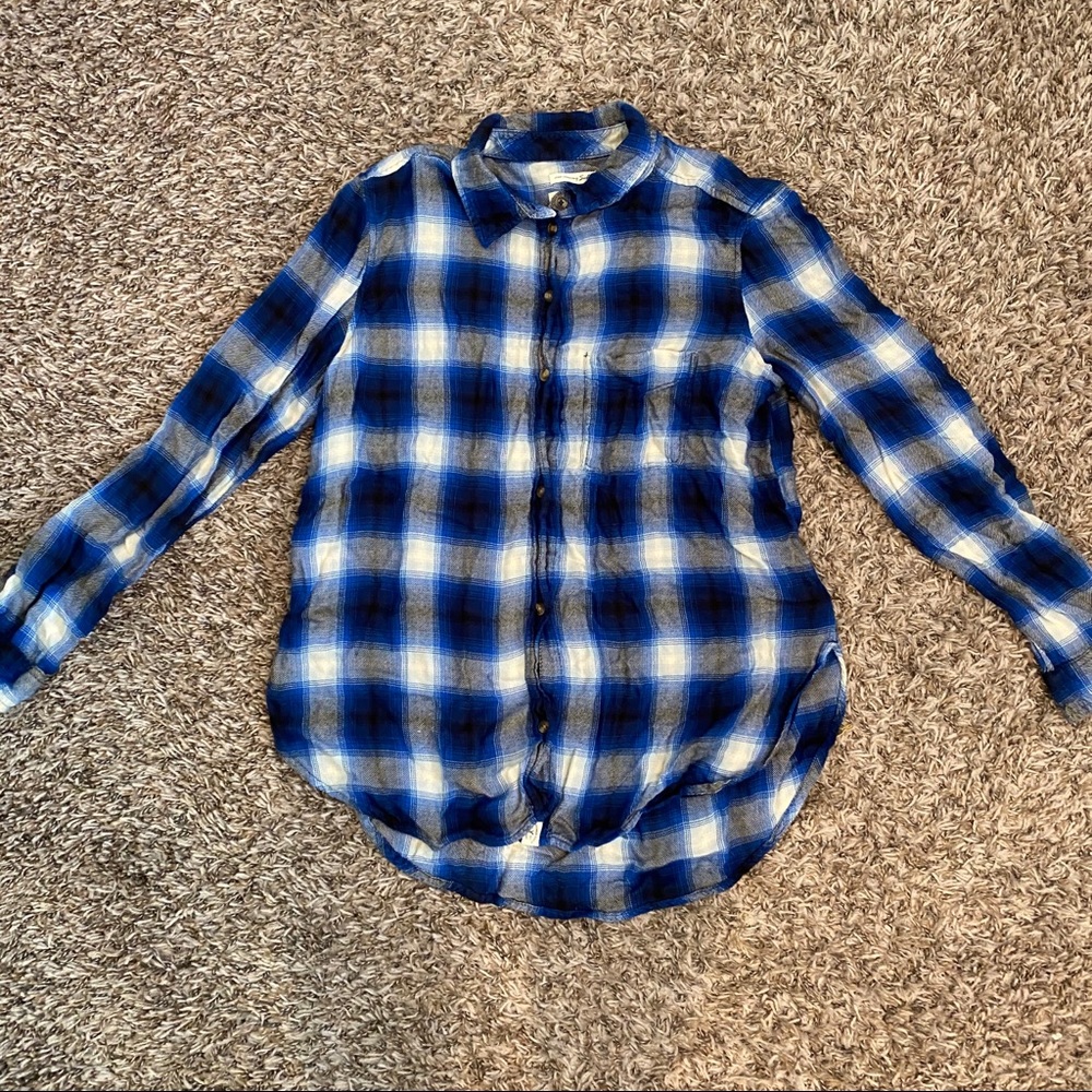 Blue American eagle flannel